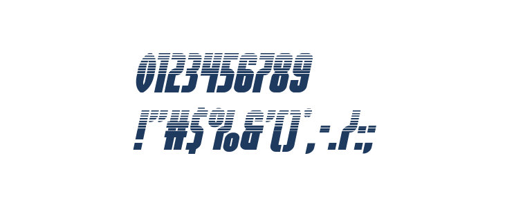 Valiant Times Halftone Italic Other Characters