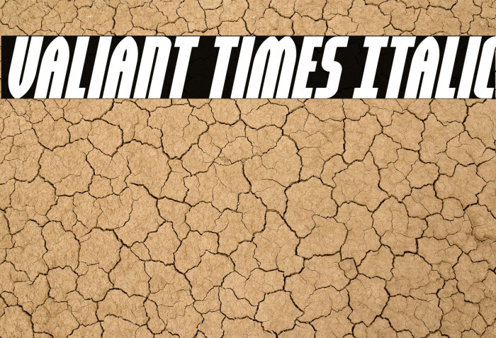 Valiant Times Italic Example 2