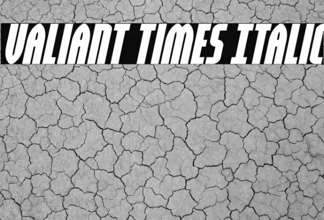Valiant Times Italic Font examples
