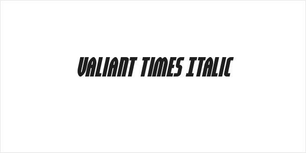 Valiant Times Italic Logo