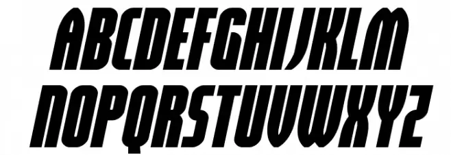 Valiant Times Italic Font LOWERCASE