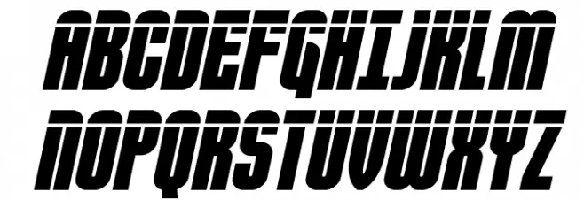 Valiant Times Laser Italic Fonte MAIÚSCULAS