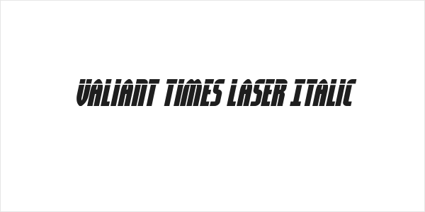 Valiant Times Laser Italic Logo