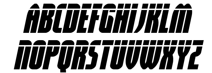 Valiant Times Laser Italic Font LOWERCASE