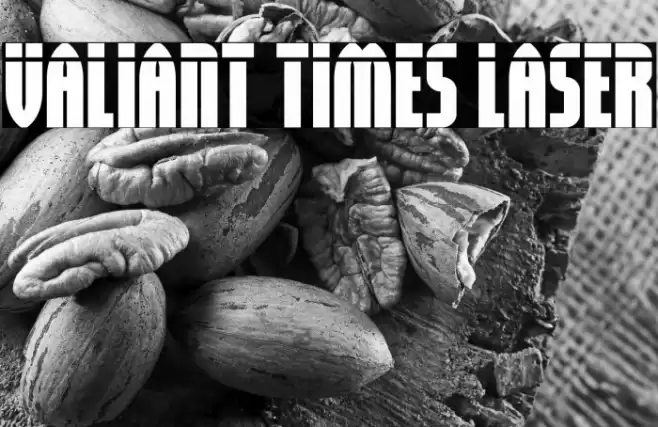Valiant Times Laser Font examples
