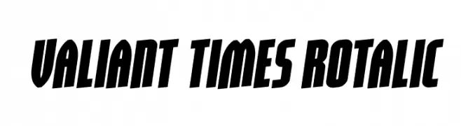 Valiant Times Rotalic  Frei Schriftart Herunterladen