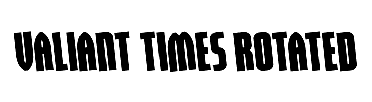 Valiant Times Rotated  フリーフォントのダウンロード