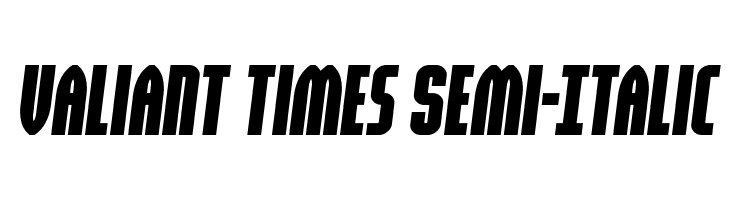 Valiant Times Semi-Italic  Frei Schriftart Herunterladen
