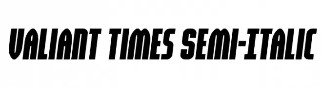 Valiant Times Semi-Italic  नि: शुल्क फ़ॉन्ट्स डाउनलोड
