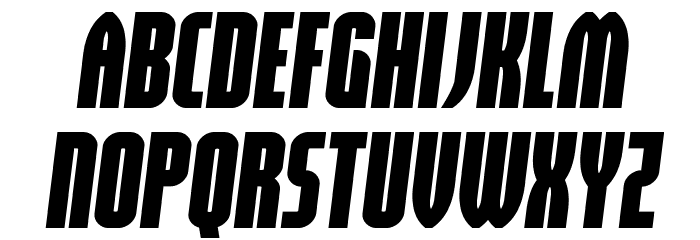 Valiant Times Semi-Italic Font LOWERCASE