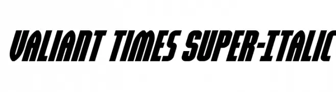 Valiant Times Super-Italic  Frei Schriftart Herunterladen