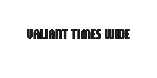 Valiant Times Wide Logo