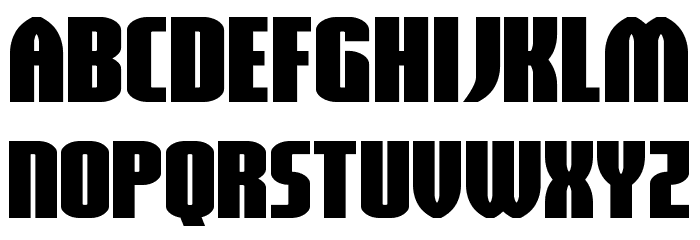 Valiant Times Wide Font LOWERCASE