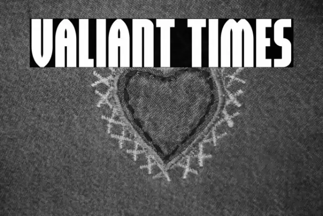 Valiant Times Font examples