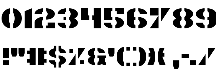Valiant Font OTHER CHARS
