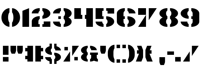 Valiant Font OTHER CHARS