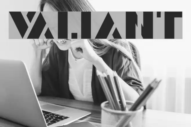 Valiant Font examples