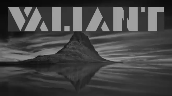 Valiant Font examples