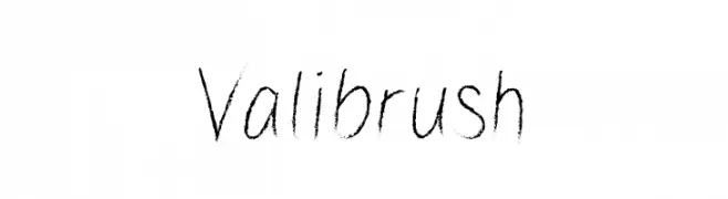 Valibrush  नि: शुल्क फ़ॉन्ट्स डाउनलोड