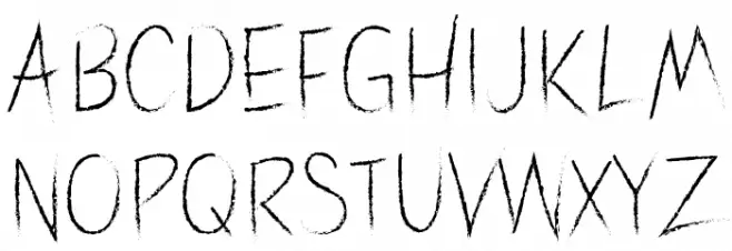 Valibrush フォント 大文字