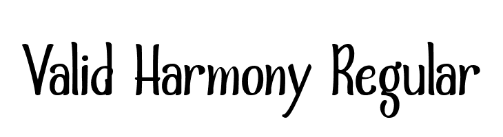 Valid Harmony Regular  les polices de caractères gratuit tlcharger