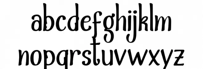 ValidHarmony-Regular Schriftart Kleinbuchstaben