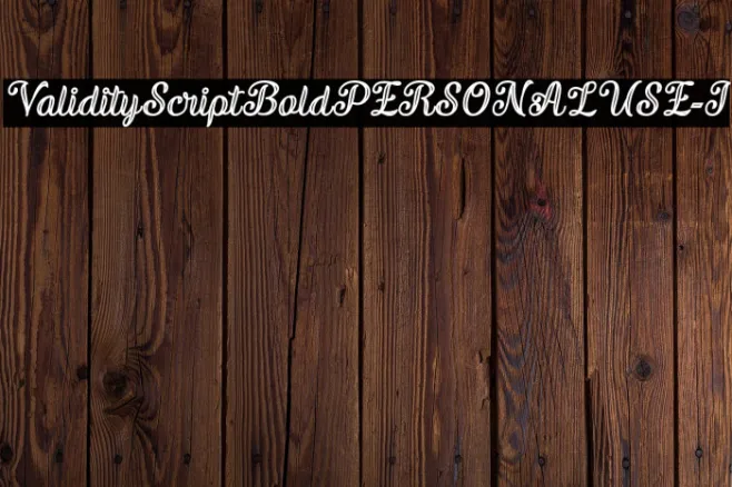 ValidityScriptBoldPERSONALUSE-I Example 3