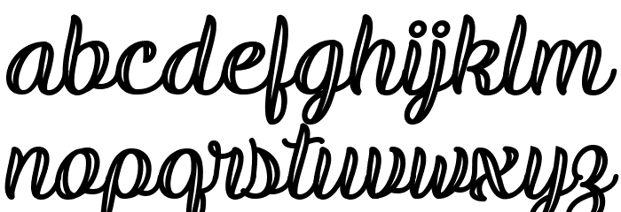 ValidityScriptBoldPERSONALUSE-I Font LOWERCASE