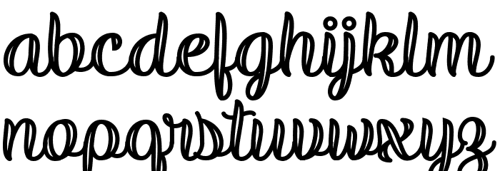 ValidityScriptBoldPERSONALUSE Font LOWERCASE