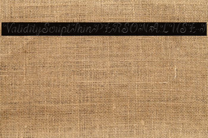 ValidityScriptThinPERSONALUSE-I Example 3