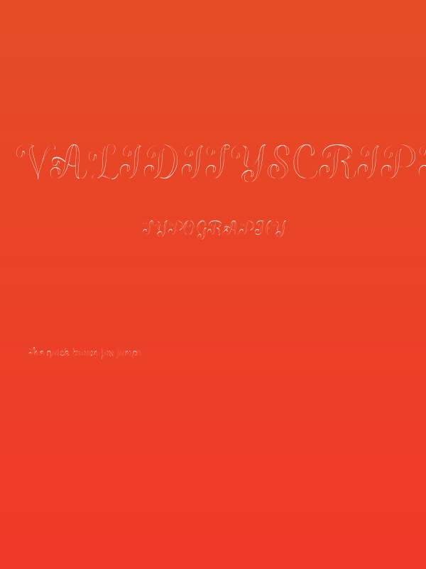 ValidityScriptThinPERSONALUSE Poster