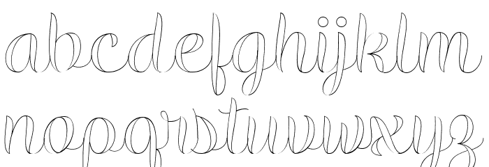 ValidityScriptThinPERSONALUSE Font LOWERCASE