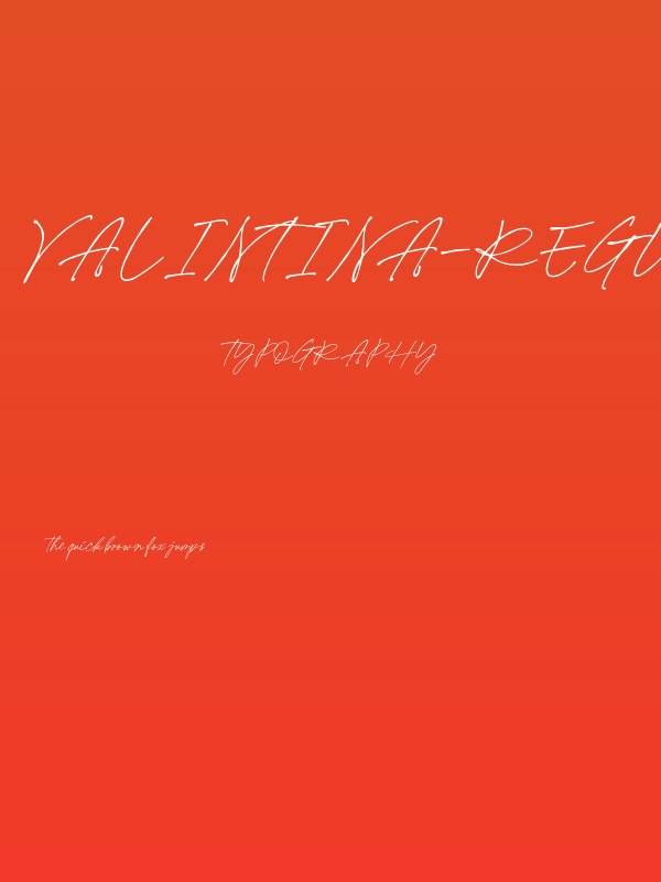 Valintina-Regular Poster