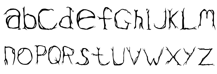 Valium Font LOWERCASE