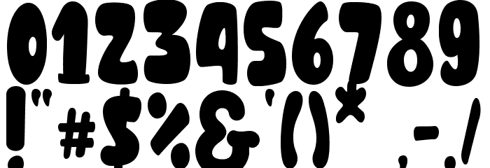 Valkids - Personal use Font OTHER CHARS