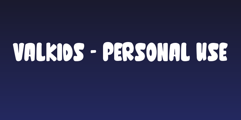 Valkids - Personal use Social Header