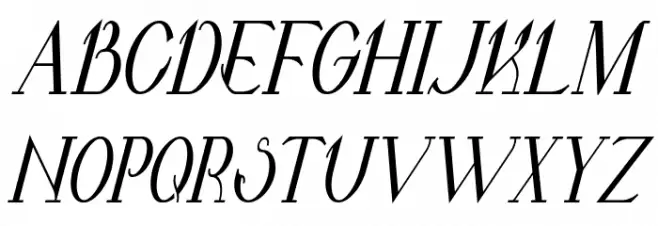 Valkyrie Bold Condensed Italic Fonte MAIÚSCULAS