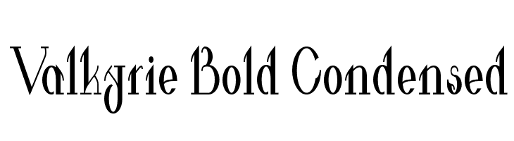 Valkyrie Bold Condensed  Free Fonts Download
