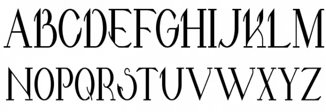 Valkyrie Bold Condensed Font Litere mari