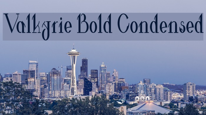 Valkyrie Bold Condensed Font examples