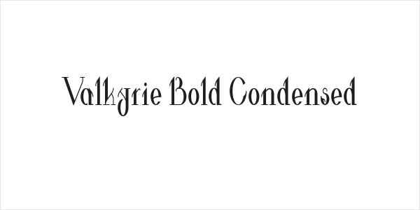 Valkyrie Bold Condensed Logo