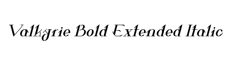Valkyrie Bold Extended Italic  Free Fonts Download