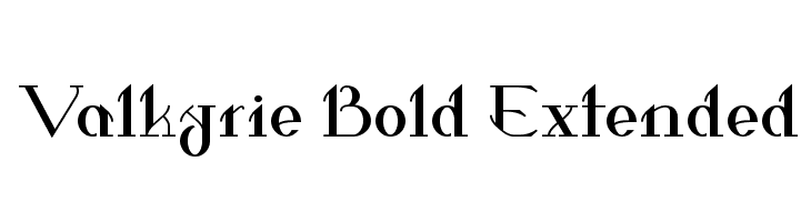 Valkyrie Bold Extended  لخطوط تنزيل