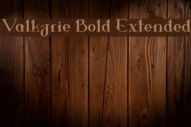 Valkyrie Bold Extended Example 1