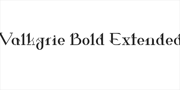 Valkyrie Bold Extended Logo