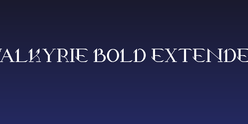 Valkyrie Bold Extended Social Header