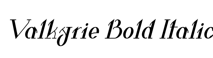 Valkyrie Bold Italic  Скачать бесплатные шрифты