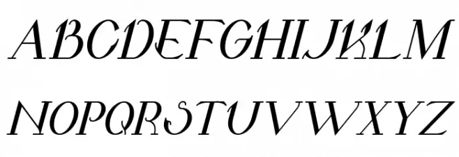 Valkyrie Bold Italic Schriftart Groß