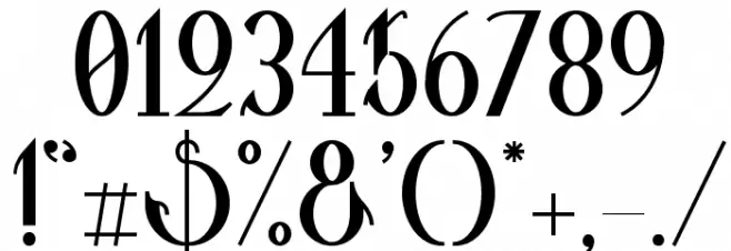 Valkyrie Bold Font OTHER CHARS