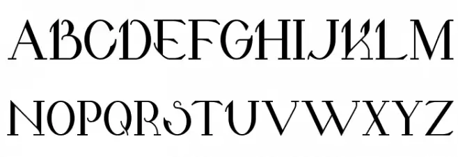 Valkyrie Bold Caratteri MAIUSCOLE